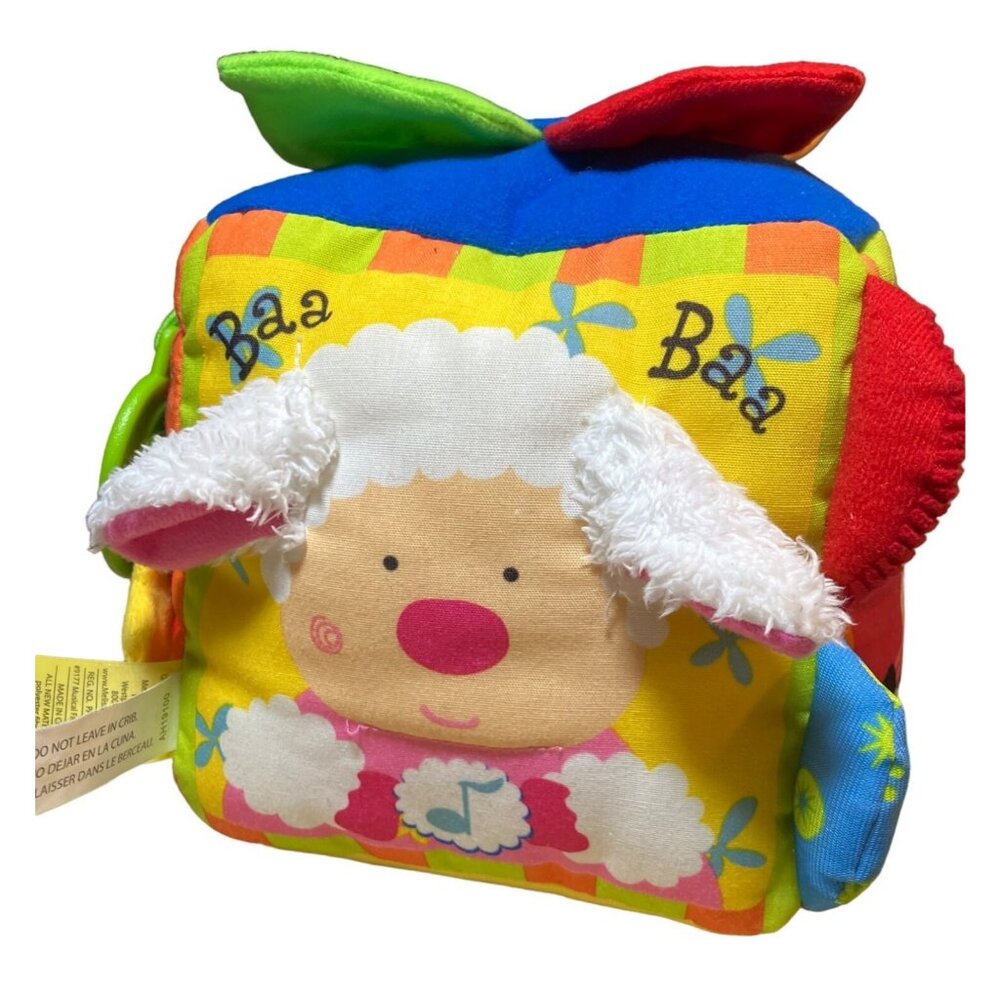 Melissa & Doug K's Kids Musical Farmyard Soft Cube Plush Toy Animal Sounds